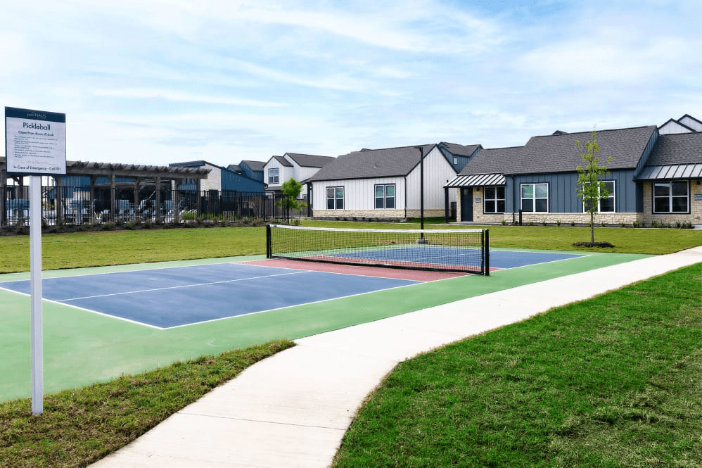 tennis court at The parcHAUS at Celina Parkway